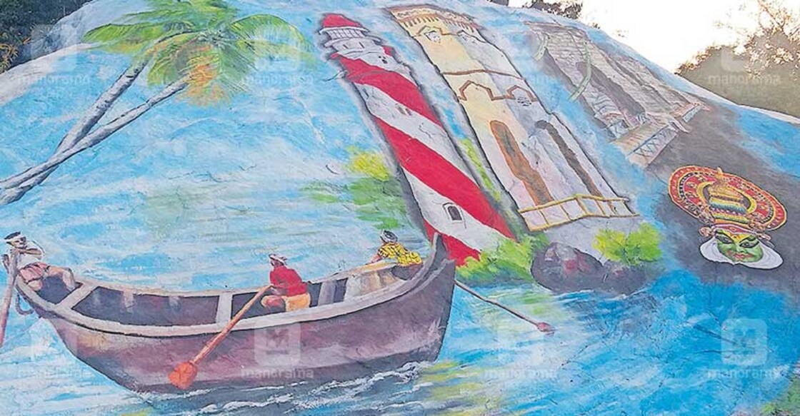 Garbage dump on rocky outcrop vanishes after creative makeover