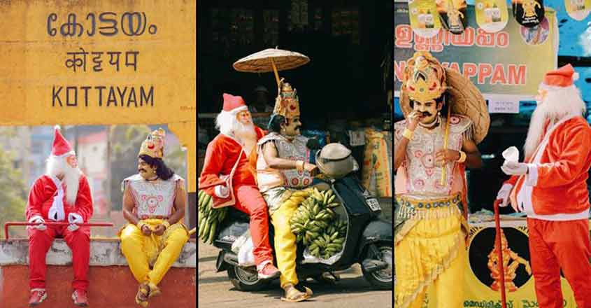 When Santa met Maveli: The romance behind the viral pix