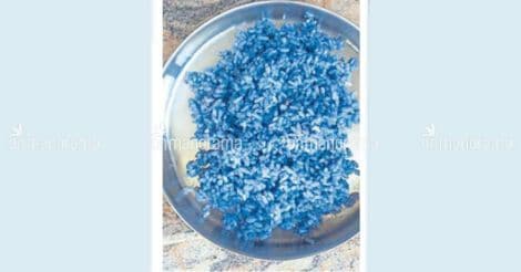 Family panics as cooked rice turns violet overnight!
