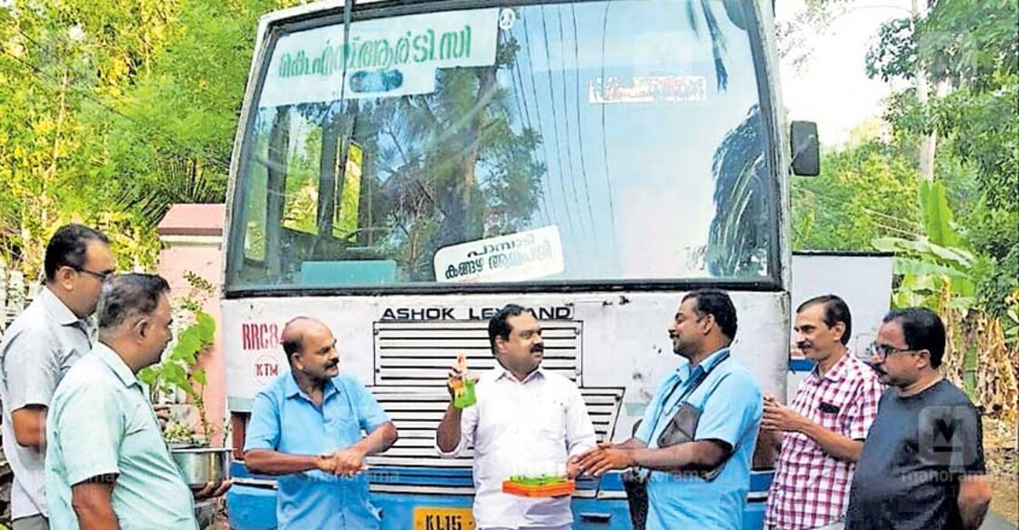 Wash hands before buying ticket on this KSRTC bus