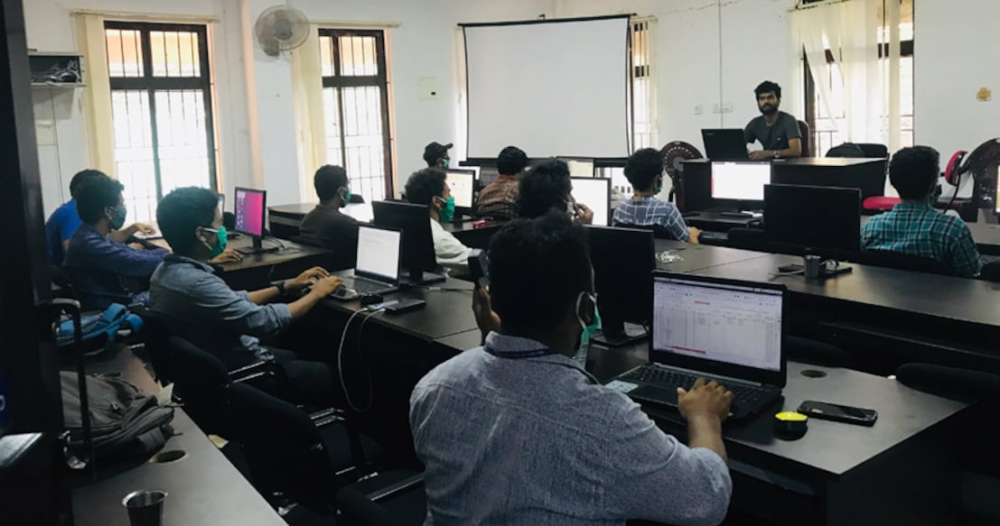 Engineering students help build defence wall against COVID-19 in Malappuram