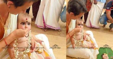 French filmmaker brings her daughter to Kerala for her 'choroonu' in a Devi temple