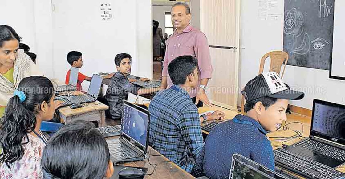 Hi-Tech classroom project at Pathanamthitta getting completed