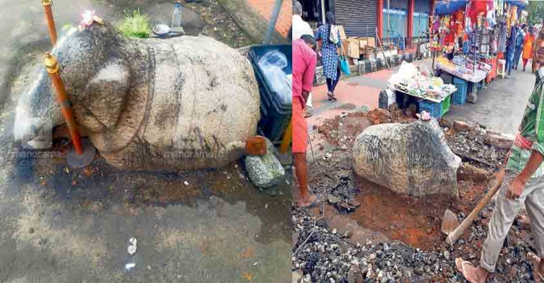 Elephant rock sculpture in Kerala capital to be restored