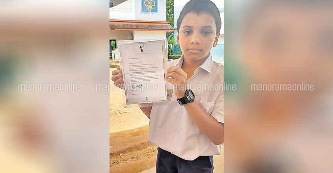 Letter from Sachin turns schoolboy a star Letter from Sachin turns schoolboy a star