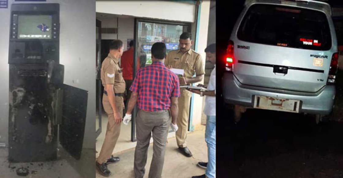Child's cries spoil duo's bid to rob ATM in Thrissur Child's cries spoil duo's bid to rob ATM in Thrissur