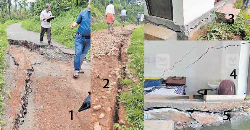 Fear engulfs Wayanad village as cracks widen on hill Fear engulfs Wayanad village as cracks widen on hill