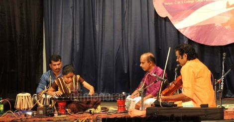 Vaikom Vijayalakshmi plays to astound at Soorya Festival