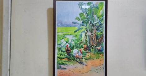 Greenscapes: a study of Kerala in water color