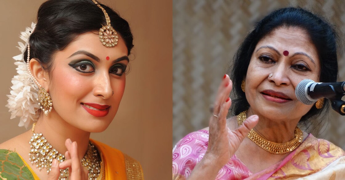 Vidushi Sumitra Guha (right) conceptualised the show. Kathak dancer Shinjini Kulkarni (left) is also part of the event. Photos: Special arrangement