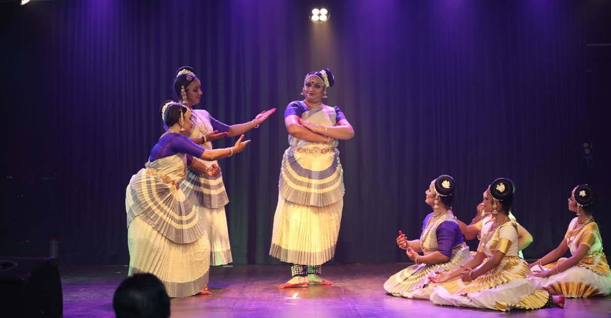 panchami-1 Noted Mohiniyattam dancer Soumya Sukumaran and team perform 'Panchami' on Ayyankali Day. Photo: Special Arrangement