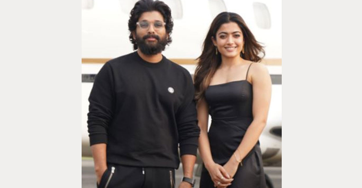Allu Arjun, Rashmika Mandanna. Photo: IANS