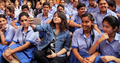 x-default, Zaira in Jammu, meets students to promote 'Secret Superstar'  