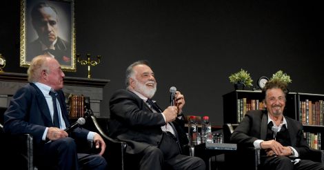 James Caan, Francis Ford Coppola and Al Pacino 