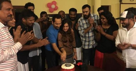 A National Award 'Prathikaaram:' Fahadh-Nazriya cut cake