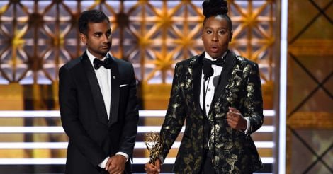 Aziz Ansari and Lena Waithe