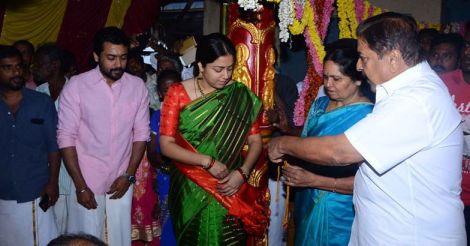 Pics of Suriya and Jyothika attending staff's wedding goes viral