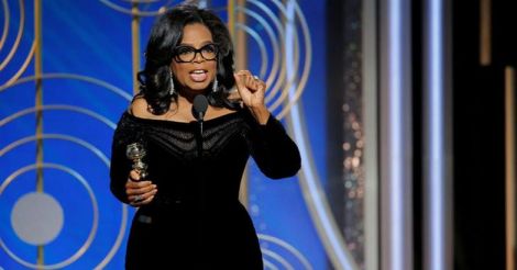 Oprah Winfrey becomes first black woman to claim lifetime Golden Globe