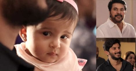Ameerah Salmaan makes cute entry with DQ, Mammootty | Video