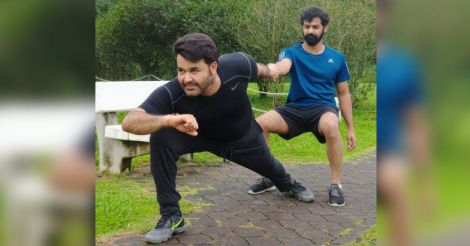 Pranav, Mohanlal workout together, picture goes viral