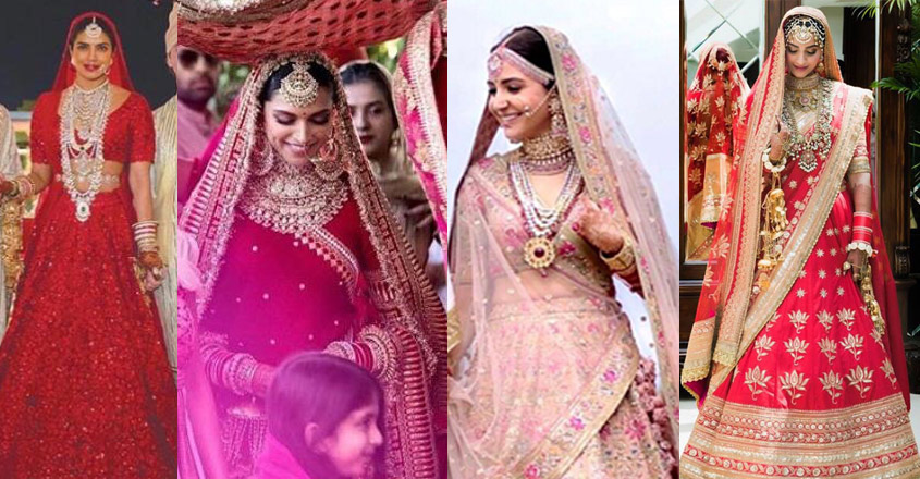 The Actual Deepika Padukone, Anushka Sharma & Priyanka Chopra Sabyasachi Lehenga  Cost | Sabyasachi lehenga cost, Indian bridal outfits, Sabyasachi lehenga