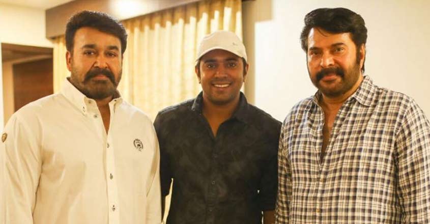 Nivin happy to be snapped with the legends | Mammootty | Mohanlal ...