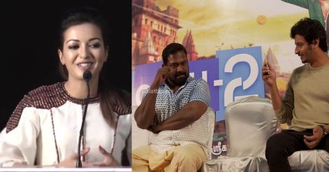 Catherine Tresa's English speech, Robo Shankar's funny reaction: video goes viral