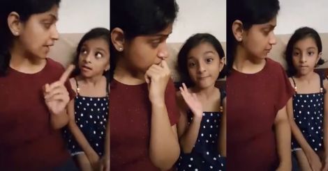 Now it is Jayasurya’s daughter Veda who takes the social media by storm
