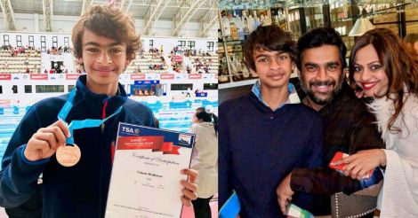 Madhavan on cloud nine as his son claims bronze for India in Thailand