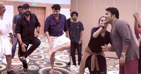 Mammootty & Mohanlal’s dance practise is the best thing you will see today