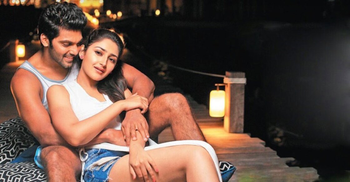 Arya Sayesha Hot Ghajinikanth Movie Photos