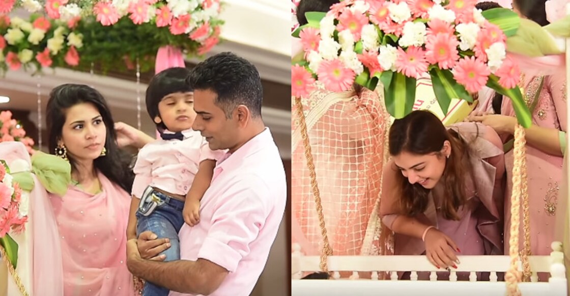 Nazriya steals the show at Alphonse Putheren's baby's baptism
