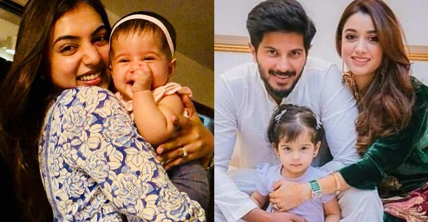 Nazriya's with Dulquer's daughter Nazriya's with Dulquer's daughter
