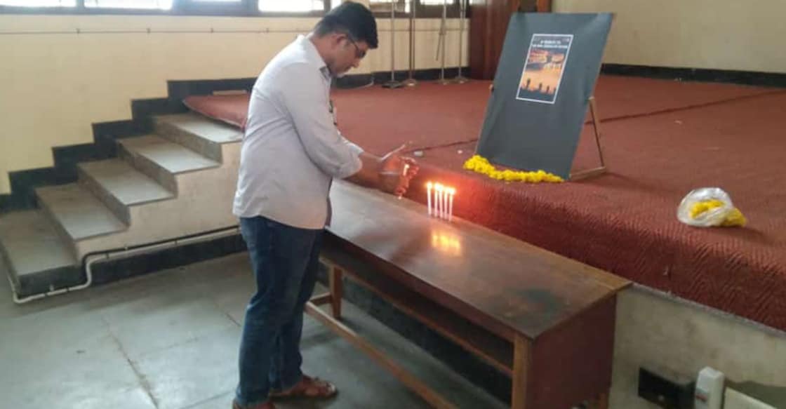 MEC students pay tribute to the brave hearts of Pulwama