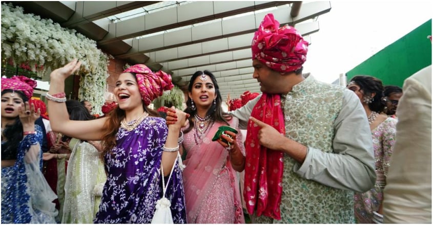 Akash Ambani –Shloka Mehta wedding begins Akash Ambani –Shloka Mehta wedding begins