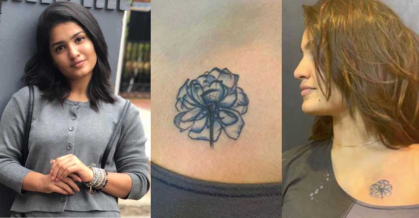 Saniya Iyappan flaunts gorgeous upper chest tattoo