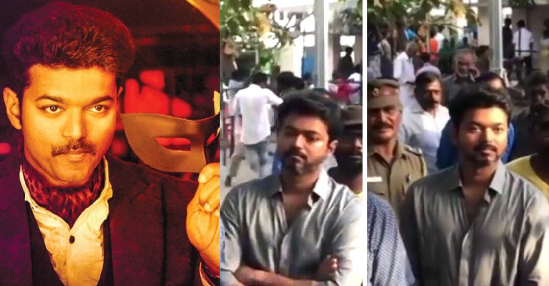  Vijay wins hearts as he waits his turn at polling booth