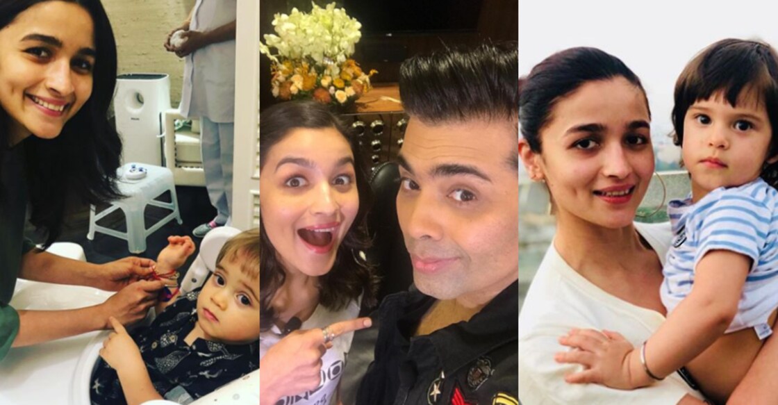 Karan Johar and Alia Bhatt 