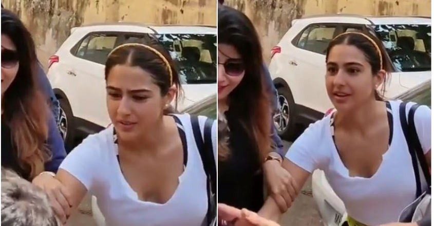 Fan tries kissing Sara Ali Khan's hand, video goes viral