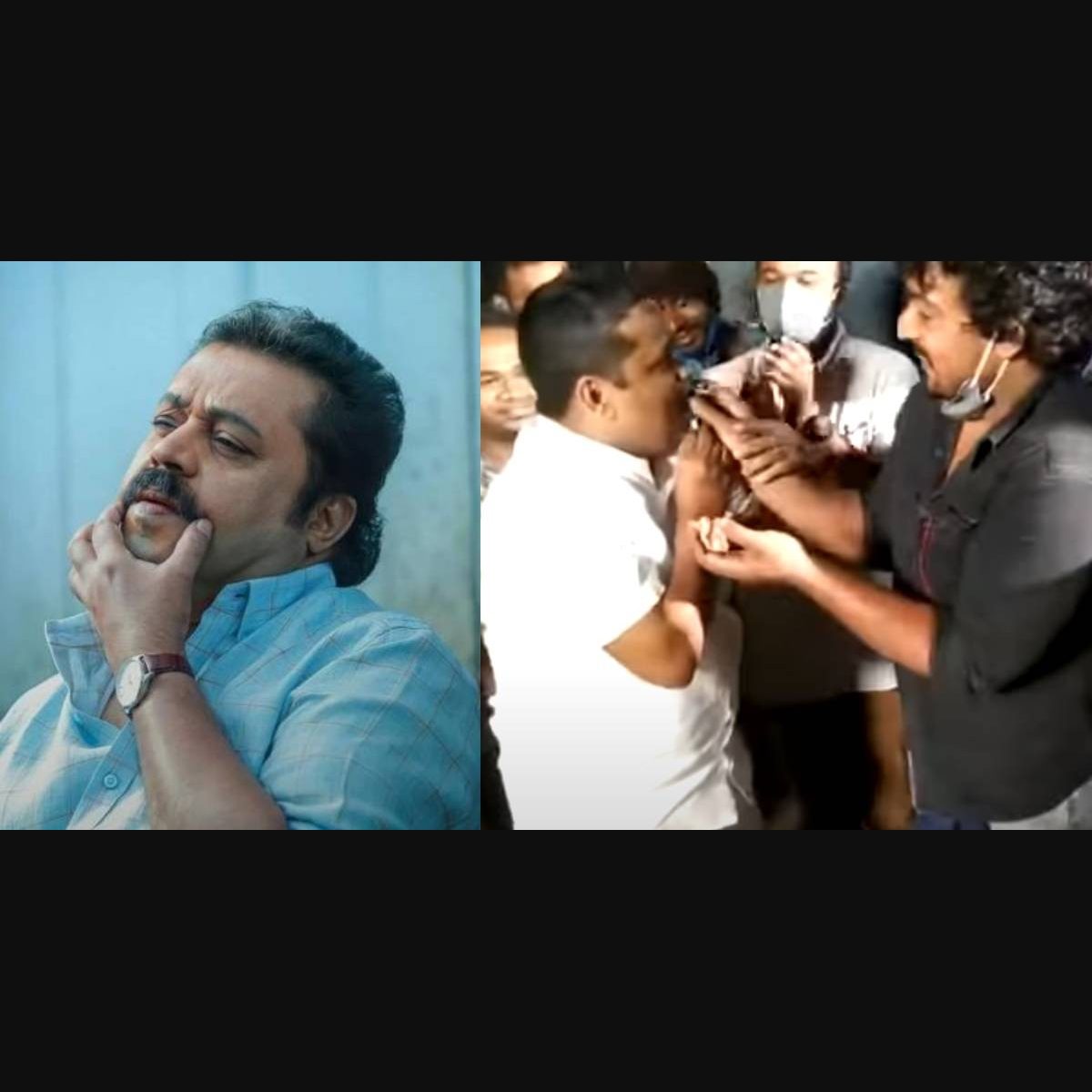 Suresh Gopi And Team Wrap Up Shoot Of Kaval