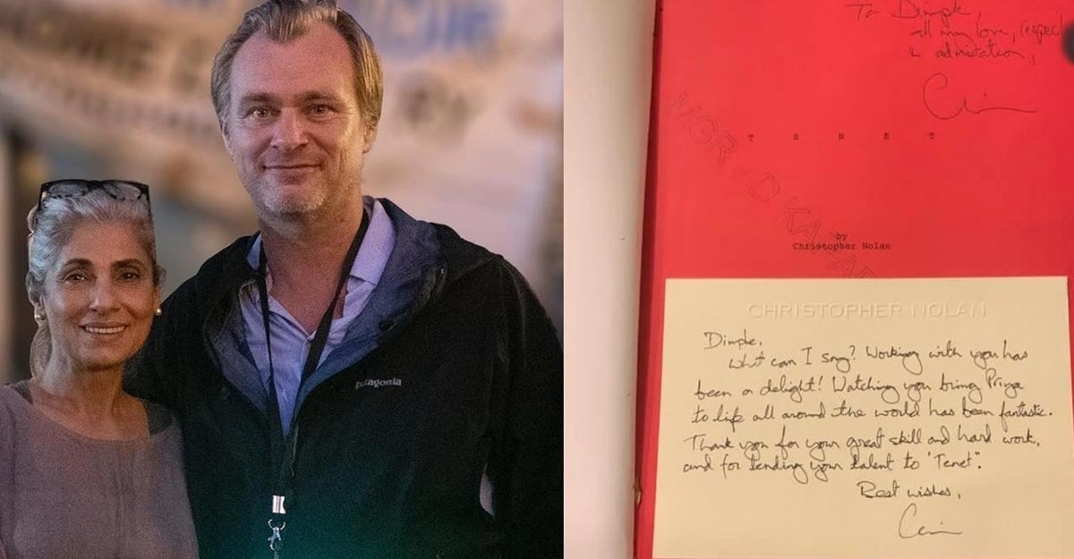 Akshay shares Nolan's handwritten note to ma-in-law Dimple. Akshay shares Nolan's handwritten note to ma-in-law Dimple.