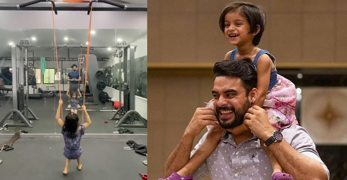 When Tovino S Daughter Turned His Gym As Her Playground 21.1.1989 (32 let) irinjalakuda, indie. daughter turned his gym as her playground