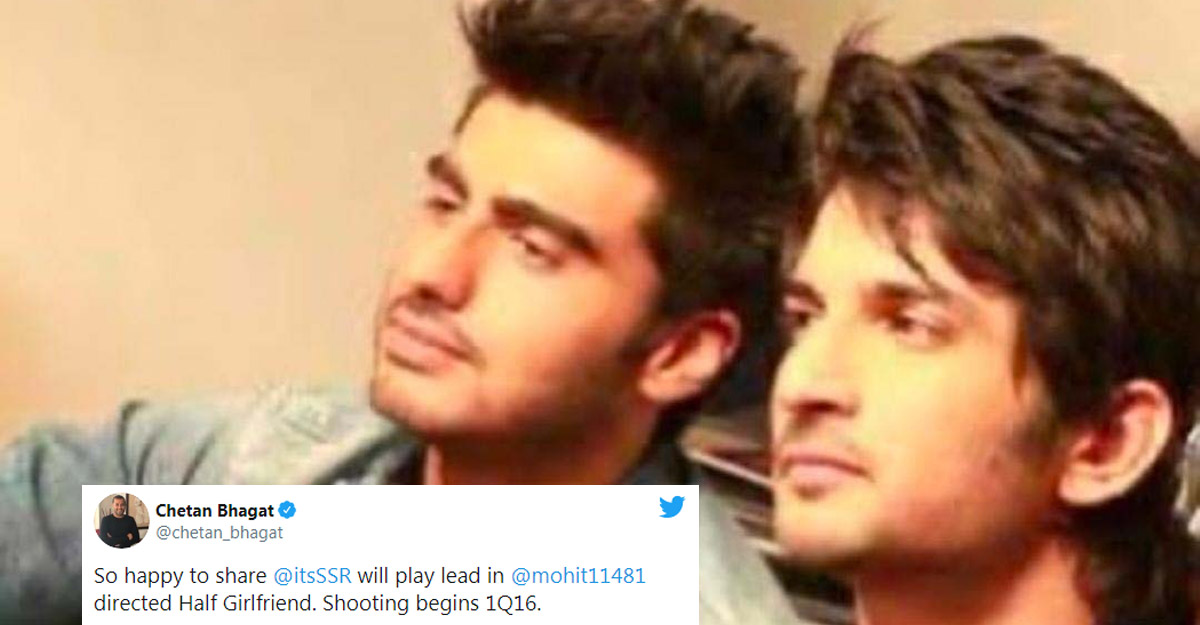 Arjun Kapoor trolled for 'replacing' Sushant in 'Half Girlfriend'.