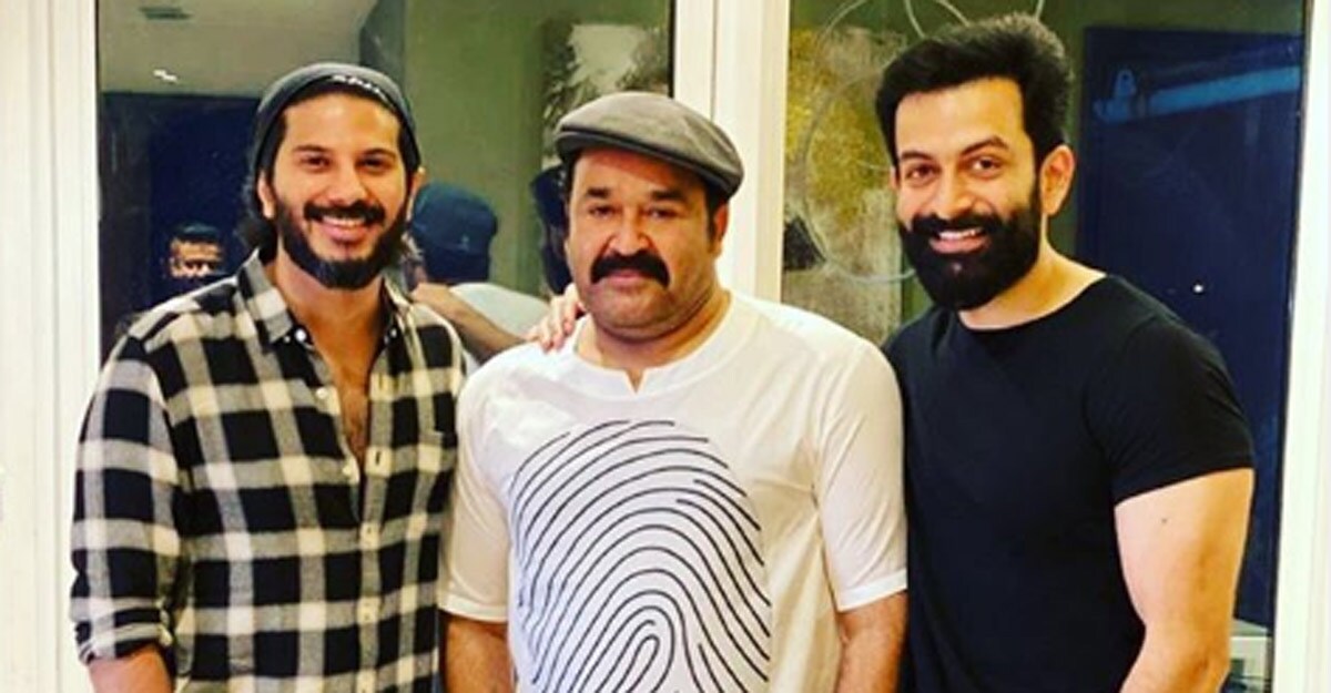 dulquer-mohanlal-prithviraj-meet-up