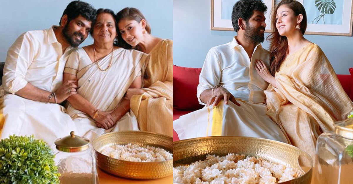 Nayanthara and Vignesh Shivan celebrate Onam in Kochi, pics go viral