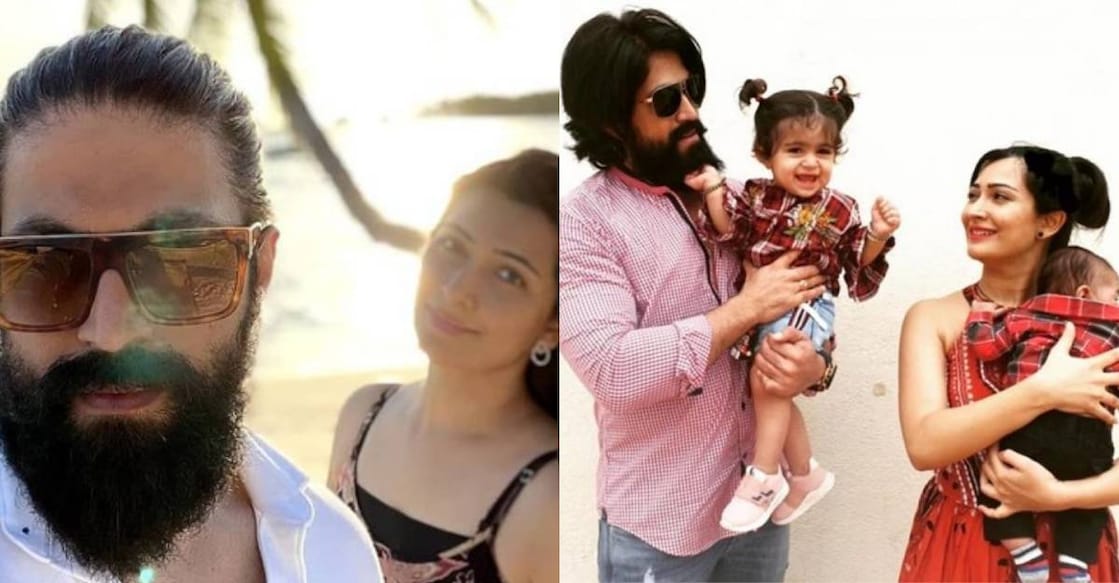 KGF star Yash shares lovely pics with wife Radhika & kids