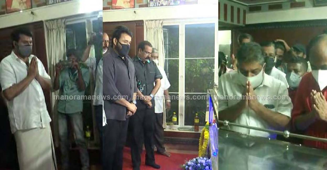 mammootty-mohanlal-nedumudi-venu-funeral mammootty-mohanlal-nedumudi-venu-funeral
