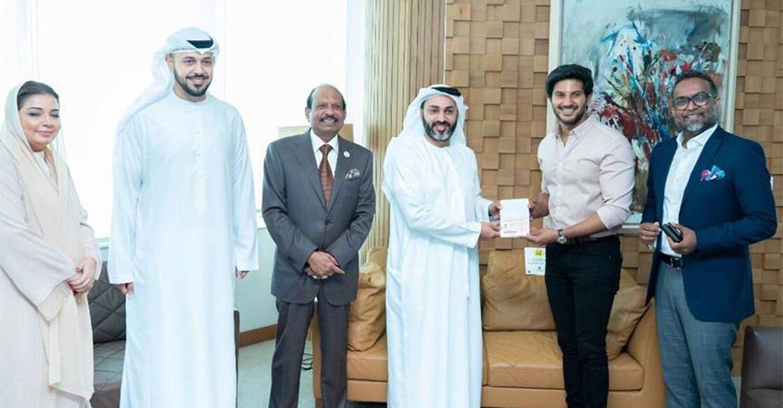 Dulquer Salmaan receives UAE's Golden Visa