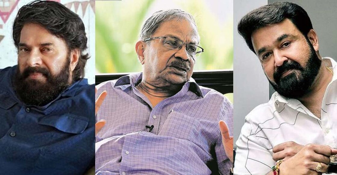 (L to R) Mmmootty, M T Vasudevan Nair and Mohanlal