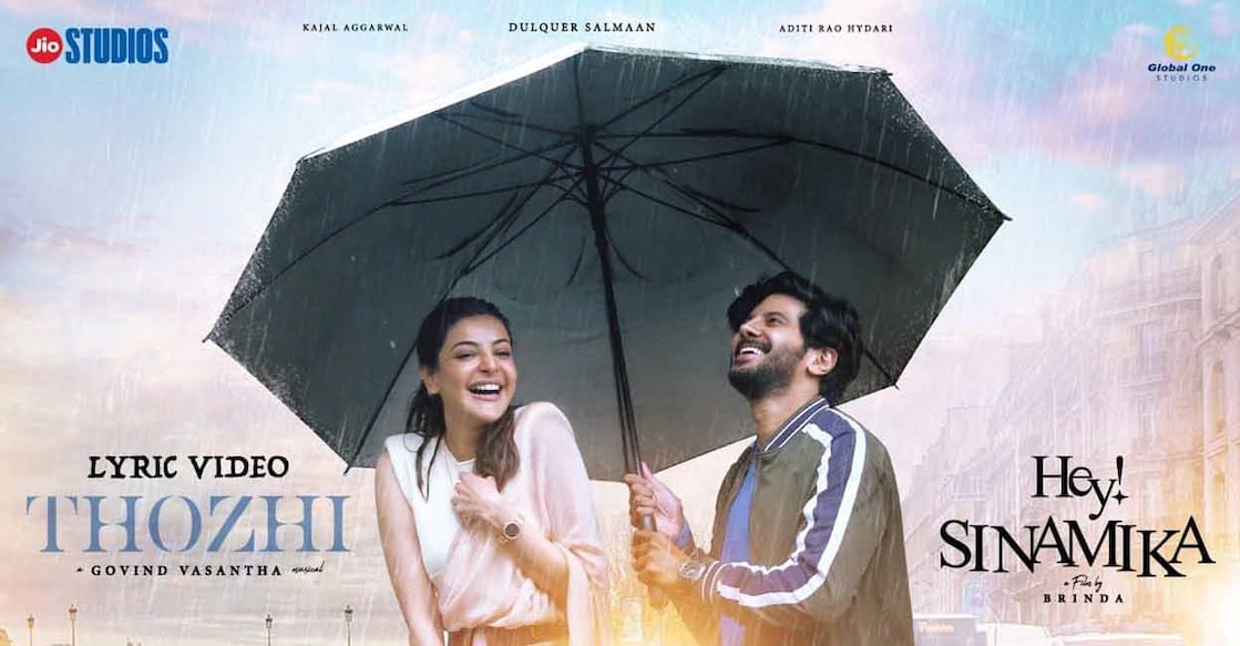 'Hey Sinamika' features Dulquer Salmaan, Kajal Aggarwal and Aditi Rao Haidari. Photo: IANS